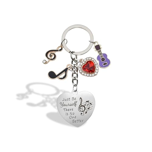 Roe Dolph Chaveiro de guitarra inspirado em TS para amantes de música chaveiro presentes de amizade para mulheres fãs merch colecionável bolsa berloque, A3: chaveiro de guitarra, G