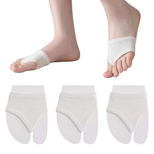 Image of SooGree 6 Pairs Toe Topper Socks Women Invisible Socks Toe Cover Liner Half Socks Seamless Non-Slip Toe Half Socks