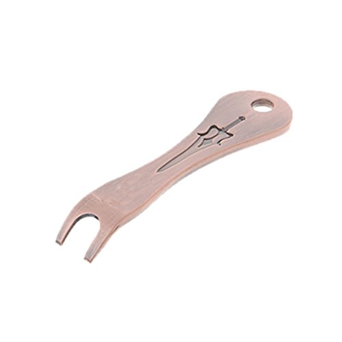 Parts Express Acoustic Guitar Bridge Pins Puller Peg Remover - Strings Change - Multifunction Guitar Peg Puller Bridge Pin Remover Extractor Removal Metal Handy Tool Kit Accessories (Bronze)