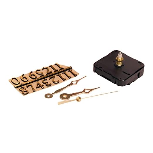Walnut Hollow 3 Piece Clock Kit for 3/4-inch Surfaces, Use to Repair or Design your Own Clock
