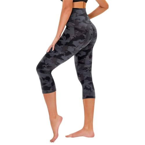 Image of TNNZEET Capri Leggings for Women - Tummy Control High Waisted Soft Yoga Pants for Gym Workout
