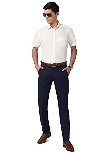 Image of Peter England Men's Cotton Solid Regular Fit Shirt