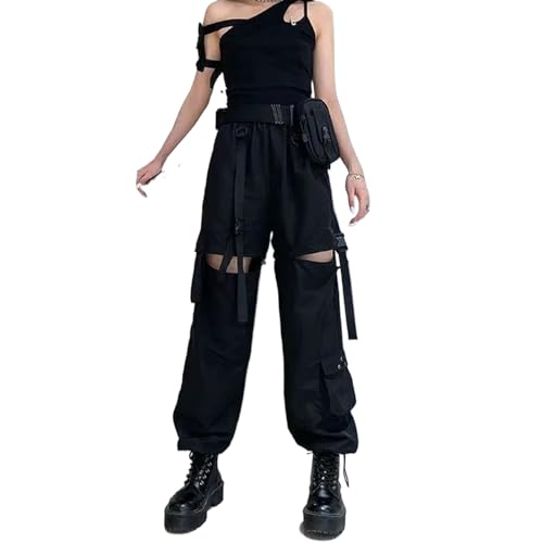 Pantalon noir longueur cheville pour femme actif et stretch