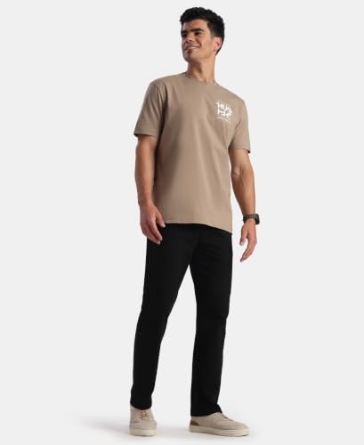 Image of Jockey 2718 Men Super Combed Cotton Printed Round Neck Half Sleeve T-Shirt