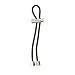 Pulleez Nugget Sliding Ponytail Holder Featuring Nugget Charms (Silver)