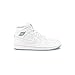 Nike Men's Air Jordan 1 Mid White/White/Wolf Grey Basketball Shoe - 10 D(M) US