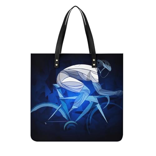 Sac à main shopper cycliste pour femmes et grand tote bag de voyage 39x39cm