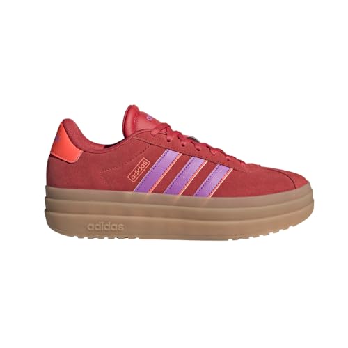 adidas Womens Vl Court Bold Platform Sneakers Shoes Casual - Red - Size 8 M