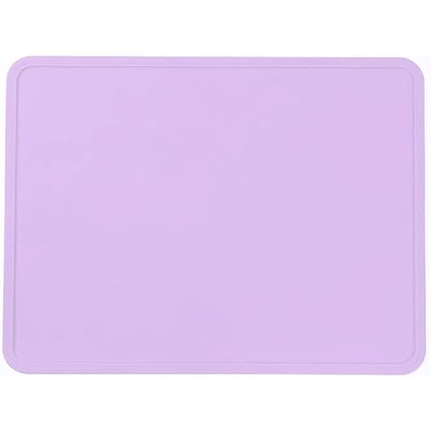 Samzareulo Raised Edges and Slip Resistant Silicone mat, Size 12" x 16", countertop mats, Suitable for Microwave or eletric ovens Cover