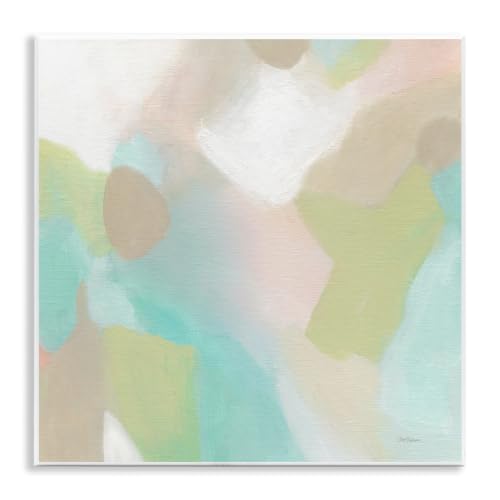 'Modern Fluid Pastel Shapes Soft Green Accent'| Wall Plaque Art