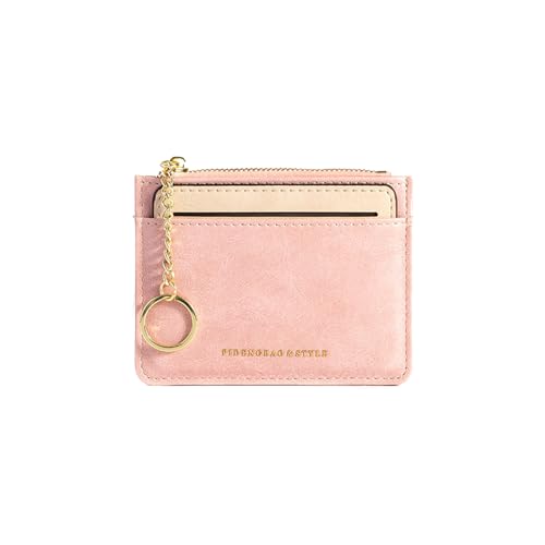 Petit portefeuille rose portable idéal pour vos sorties légères et le shopping
