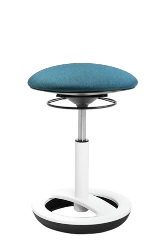 TOPSTAR Sitness Bob höhenverstellbarer Bürohocker, ergonomischer Arbeitshocker, drehbarer Sitzhocker, für gesundes Sitzen, gegen Rückenschmerzen Sitzhöhe von 44-57 cm, Petrol TOPSTAR Sitness Bob höhenverstellbarer Bürohocker, ergonomischer Arbeitshocker, drehbarer Sitzhocker, für gesundes Sitzen, gegen Rückenschmerzen Sitzhöhe von 44-57 cm, Petrol