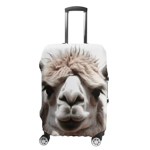 Carry on Luggage Cover Funny Alpaca Llama Suitcase Covers for Luggages Tsa Approved Travel Luggage Sleeve Protector Elastic Suitcase Protector Anti-Scratch Washable Fits 19-30 Inch Case -M
