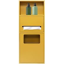 Recessed Toilet Paper Holder, Stainless Steel Shower Niche, Recessed Wall Niche, in-Wall Trash Bin Cabinet, Toilet Storage Cabinet with Trash Can Gold