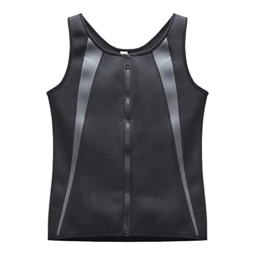 Traje de sauna para hombre de alta compresión y faja reductora de cintura abdominal 6