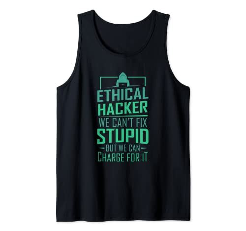 Hacker Outfit Programador Codificación Hackeo Hacker ético Camiseta sin Mangas