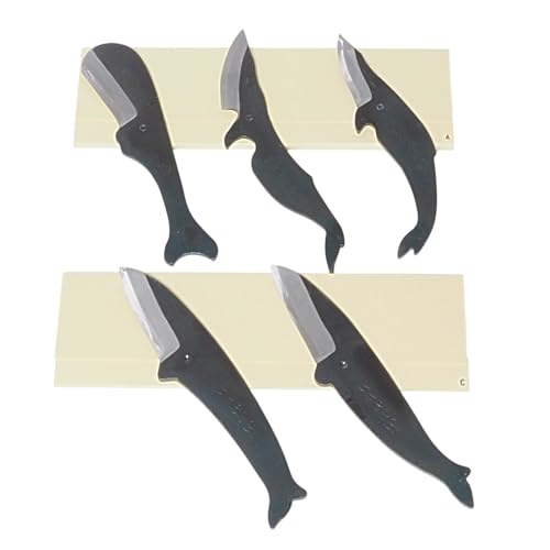 かわいいくじらナイフ 5種類セット 土佐打刃物 鉛筆削り ペーパーナイフ レターオープナー 封筒オープナー 木工 キャンプ アウトドア 日本製