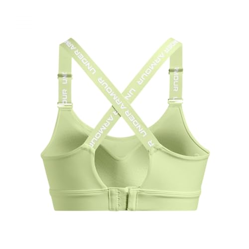 Under Armour Womens Infinity High Impact Sports Bra, (384) Retro Green / / White, X-Large D-DD2