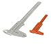 One Set Basic 150mm/80mm Plastic Students Vernier Caliper Gray/Orange