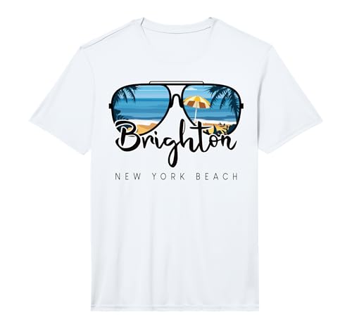 Brighton Beach New York Palm Tree Sunglasses Souvenir Performance T-Shirt