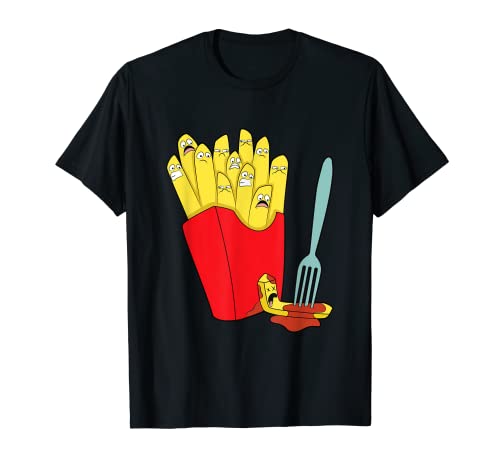 cómic divertido - papas fritas - comida rápida - humor -broma - juego de palabras Camiseta