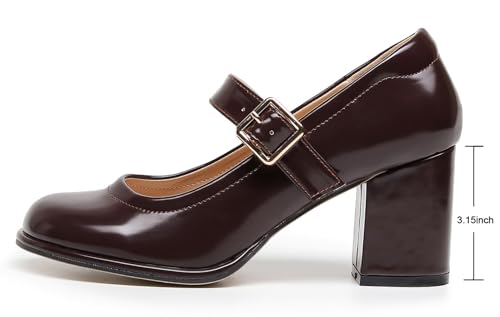 Image of VenusCelia Women's Mary Jane Pump Heeled Shoe