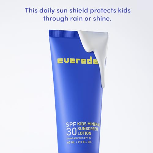 Evereden Premium Mineral Sunscreen SPF 30: Baby-Safe Whole-Family Mineral Sunblock Kids Love - Non-Nano Kids Sunscreen for Year-Round UVA & UVB Protection -Safe & Reef-Friendly - FSA Eligible