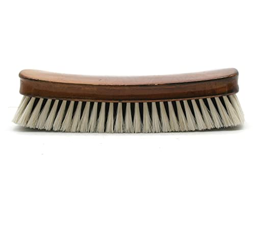 DOJA Barcelona | Cepillo Ropa Pelo Animal | Fabricado en España | Cepillo para Ropa Ergonomico y Delicado | Quitapelusas Limpieza Zapatos Alfombra Sofa Tapiceria | Limpia Manchas de Cerdas Naturales