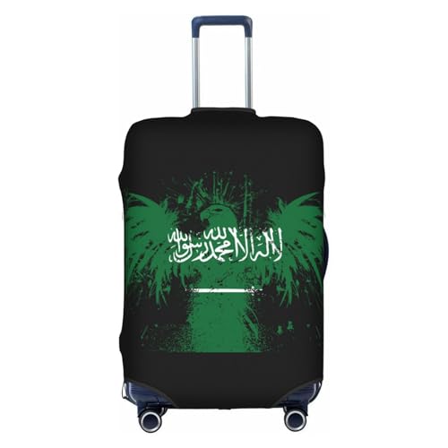 Travel Luggage Cover Saudi Arabia Saudi Arabian Flag Fashion Washable Baggage Suitcase Protector Fit For Luggage Medium