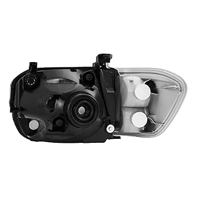 Headlight Assembly, Chrome Headlights Compatible with 2005-2006 Tundra Crew Cab, 2005-2007 Sequoia, Amber Reflector Color Clear Lens Color, OE Style Replacement