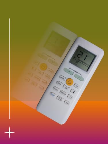 Image of Compatible /Replacement Carrier AC Remote Control - Suitable for 1 Ton, 1.5 Ton, 2 Ton Split & Window Air Conditioners (Exact Matching Remote Required) (Carrier RG70A /BGEF)