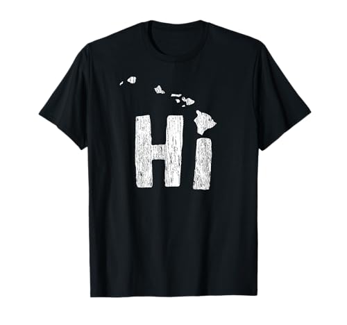 Hawaii T-Shirt HI Hawaiian Islands Map Aloha Maui Gift T-Shirt