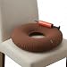 Dr. Frederick's Original Donut Pillow - 15" Inflatable Donut Cushion for Tailbone Pain Relief - Hemorrhoid Treatment - Bed Sores - Prostatitis - Red