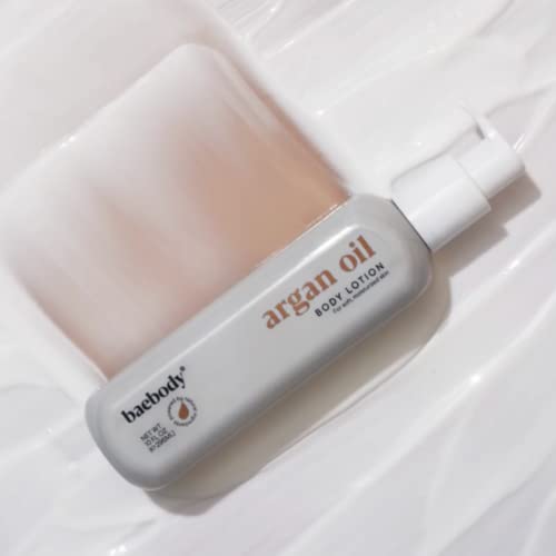 Baebody Argan Oil Moisturizing And Revitalizing Lotion, Nourishing & Hydrating Cream For Hand And Body, Vegan And Light Weight Formula For All Skin Types 10 Fl Oz #TOP5