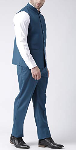Image of hangup Men's Synthetic Notch Lapel Suit (2BasketTR RoyalBlue 42 Royal Blue
