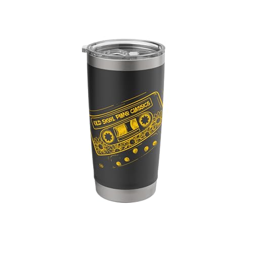 Old Skool Rave Tape & Raver, Piano Tunes Stainless Tumbler