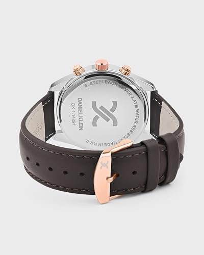 Image of Denial Klein Attractive Dial Leather Strap Watch for Men