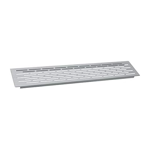 Solmer LTD Kitchen Cabinet worktop Plinth Heat Vent Grill 500 x 100 mm Brushed Steel Cover