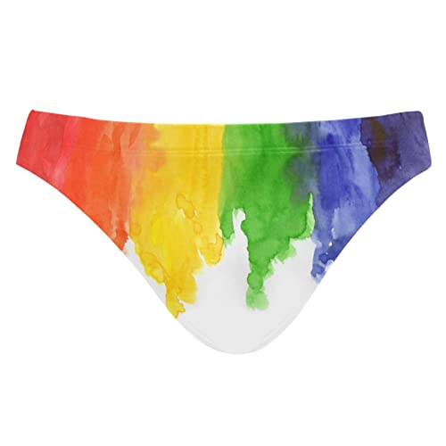 RURUTONG Men's Sexy Bikini Swimsuit Swimwear Quick Dry Print Briefs - Image 3
