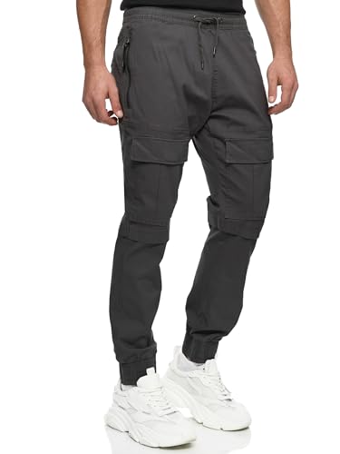 Pantalon cargo Indicode hommes Dennis en coton confortable à 6 poches