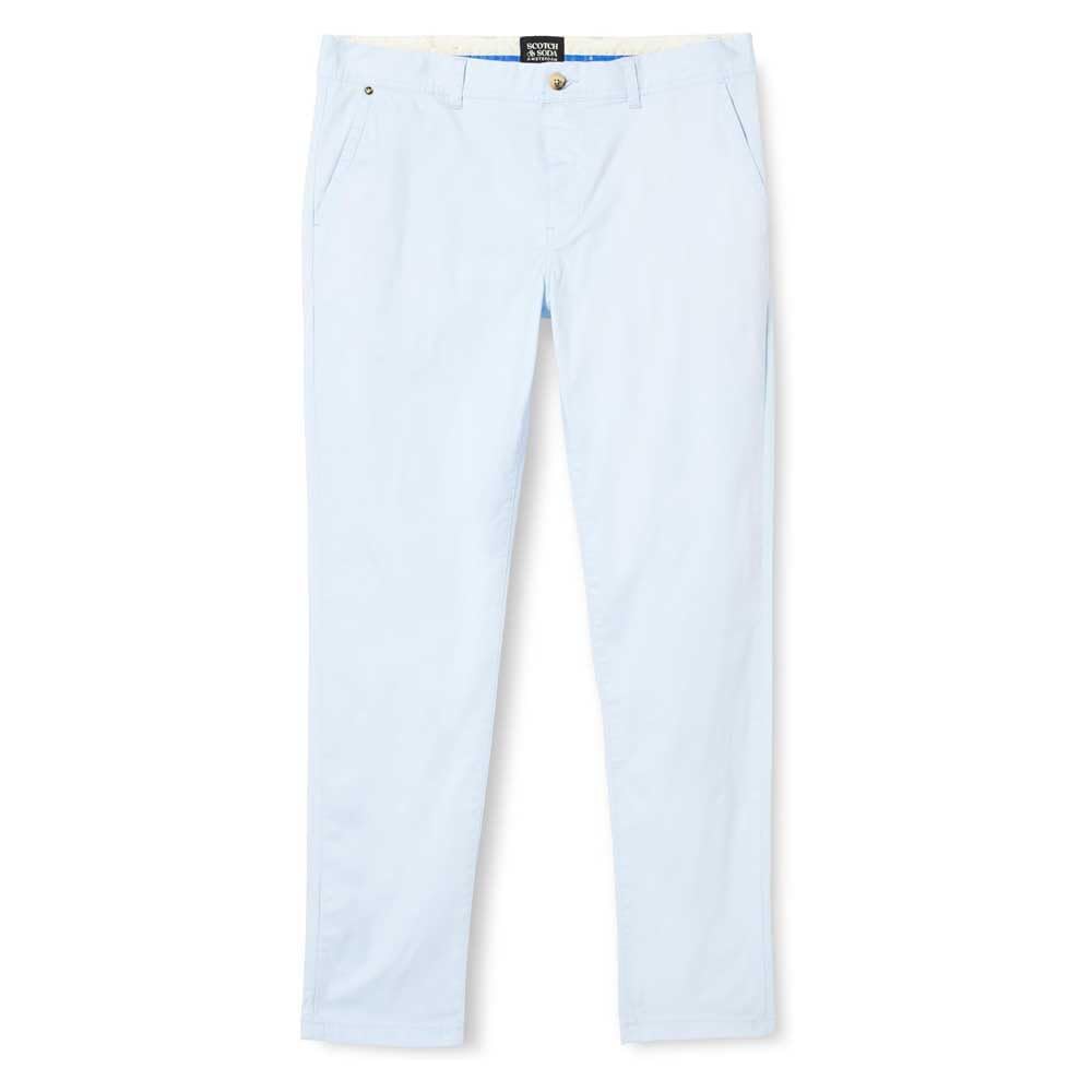Scotch & Soda Essentials Mott - Cotton Stretch Twill Chino Herren Chino, Shirt Blue, 31-30