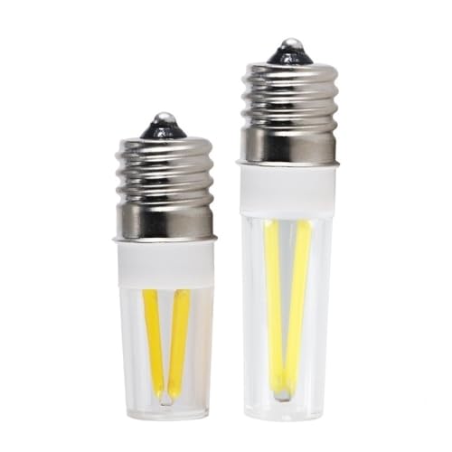 RZL Lighting, Pack of 4, Led COB Candle Light Bulb E17 2W/3W AC220V Dimmable Led Lamp, Home Bedroom Lighting(White,3W E17)