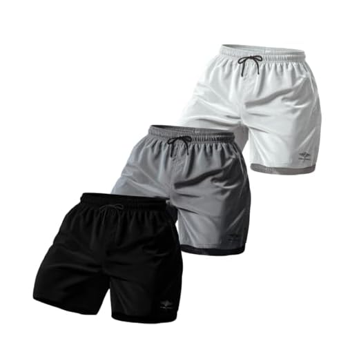 Kit 3 Shorts Bermuda Praia Masculina Básico Tactel Plus Size Academia Treino (BR, Alfa, XXG, Plus Size, KIT CPRES 3)