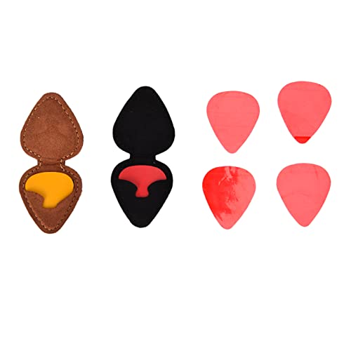 Support de médiator pour guitare, 2 pièces de support de médiator en cuir pour sac de rangement portable Kit d… - Les Beatles, Paul McCartney, John Lennon, RIngo Starr, George Harrison Support de médiator pour guitare, 2 pièces de support de médiator en cuir pour sac de rangement portable Kit d… – Image 5