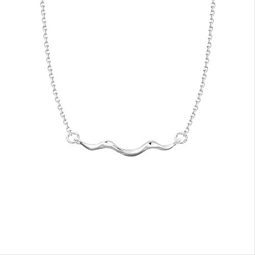 Preisvergleich Produktbild CKAWM Halskette Persönlichkeit Wave Styling Halskette Kragen Kette Mädchen