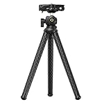 NEEWER Camera Tripod with Remote, Mini Flexible Vlog Phone Tripod Stand with Action Camera Mount Adapter, Hidden Phone Holder & Cold Shoe Compatible with iPhone Hero13 12 11 10 9, Max Load 4.4lb, TP34 - Image 3