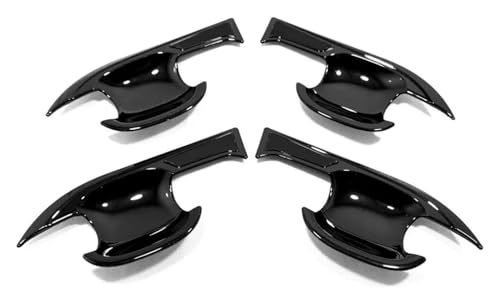Pièces extérieures autocollants poignée porte voiture noirs pour RAV4 Hybrid