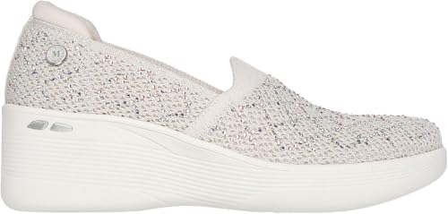 Skechers - Womens Martha Stewart: Pier-Lite - My Reflection Sneakers, Color Off White, Size: 9 M US4