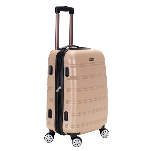 Image of Rockland Plastic Off-White Carry-On (F145-CHAMPAGNE)