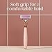 WILKINSON SWORD - Quattro For Women | Premium Metal Rose Gold | Razor Handle + 4 Blade Refills